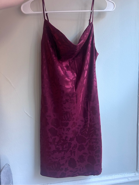 Urban Outfitters Dresses & Skirts - Urban Outfitters Wine Red Floral Satin Slip Dress